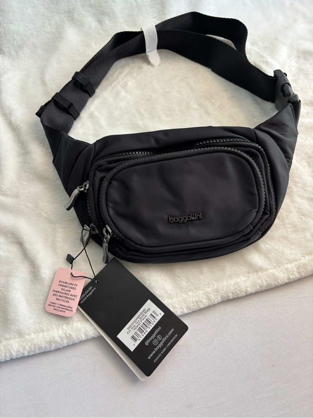 BAGGALLINI Women's On The Go Waist Pack Belt Bag Black